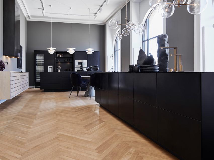 herringbone flooring from Junckers